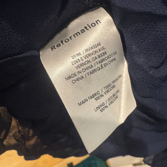 Reformation Juliette High Slit Sundress Sleeveless Lottie Blue Size 2 NWT - Picture 8 of 12